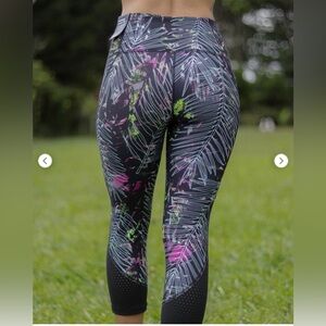 DSG Women's Black and Pink Patterned Leggings